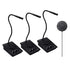 CallToU Window Speaker Intercom System Dual-Way Anti-Interference Glass Window Microphone and Speaker for Bank Hospital Office Store Bus Station Ticket Booth Window Counter Intercom, Black, 3 Pack