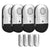 CallToU Window Door Alarms for Home Kids Safety Wireless 120 Loud dB Alarm Sensors with Batteries 8 Magnetic Sensors