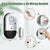 CallToU Window Door Alarms for Home Kids Safety Wireless 120 Loud dB Alarm Sensors with Batteries 8 Magnetic Sensors