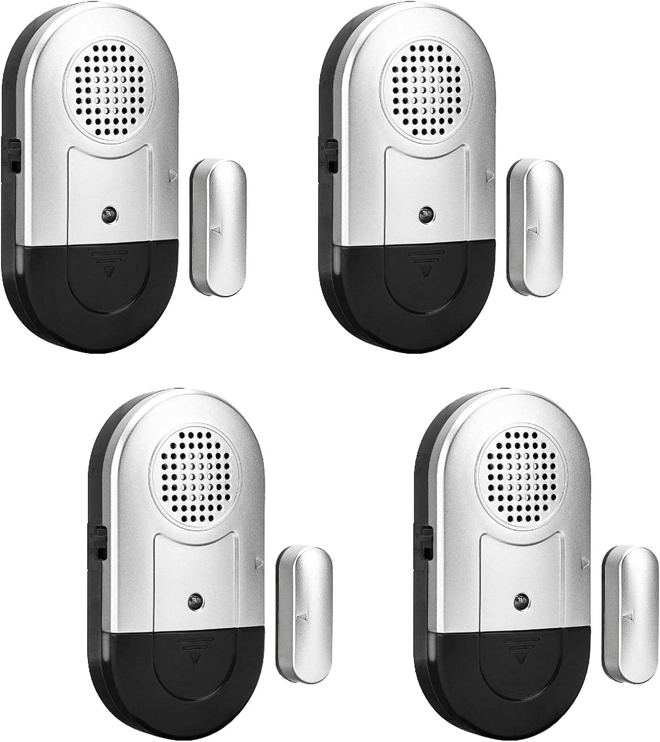6 Unidades de Alarmas para puerta, timbre inalámbrico seguridad para el  hogar detector de puertas y ventanas, cerradura con defensa antirrobo,  accesorios alarmas de home y casa (BLANCA) - AliExpress