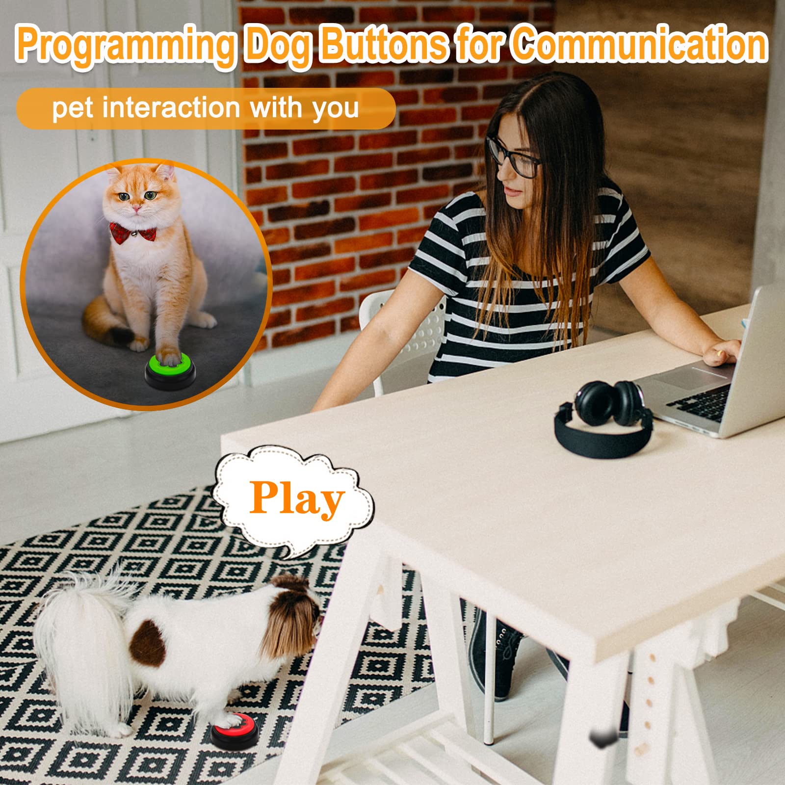 Boutons de chien CallToU pour les chiens de communication Boutons  d'entraînement à la parole