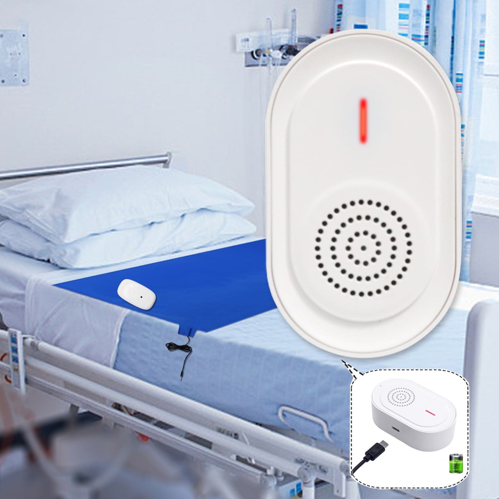 Calltou Bed Alarms System Fall Prevention Alarm 7419